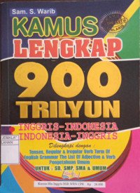 Image of Kamus Lengkap 900 Trilyun : Inggris - Indonesia, Indonesia - Inggris